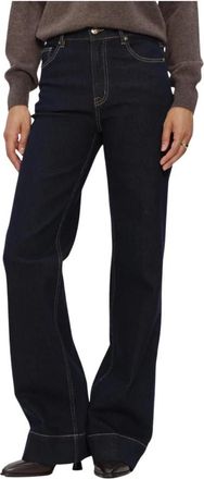 Janice Trey Wide Jeans - Dames - Loose Fit Jeans - Blauw - W27 - Jeans