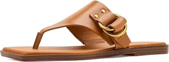 Franco Sarto Mavie Womens Sandals Caramel Brown Leather : 7.5 M, Leather/Suede