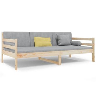 Berkfield Home Day Bed 90x190 cm Solid Wood Pine in Natural