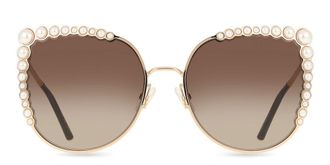 Carolina Herrera HER 0076/S 000/HA Womens Sunglasses Gold Size 58