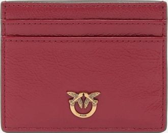 Pinko Pinko-Kartenetui aus Leder mit Logo