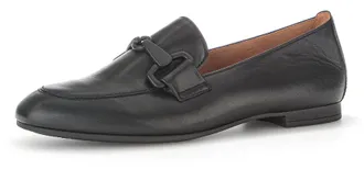 Gabor Slipper GABOR, Damen, Gr. 38, schwarz, Nappaleder, Schuhe Slipper, Loafer, Halbschuh mit Lederinnensohle