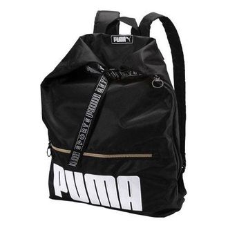 Puma (WMNS) PUMA Prime Street 2-Way Backpack Black White 075410-01