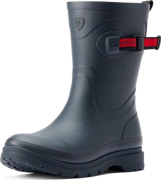 Ariat Womens Kelmarsh Mid Rubber Boots in Navy, B Medium Width, Size 8.5, by Ariat