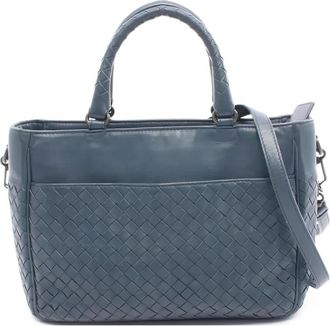 Bottega Veneta 2000s Intrecciato tas - Blauw