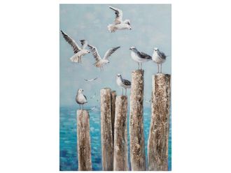 Schubiger M&ouml;bel Bild M&ouml;wen Auf Holzpf&auml;hlen 2