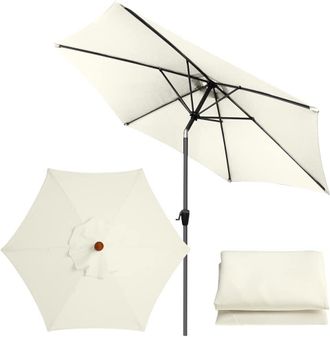 OEM Toldo De Repuesto Para Sombrilla De 9.8 Pies, Pa&ntilde;o De Repuesto Universal Para Paraguas, Cubierta De Parasol De Jard&iacute;n Para Jard&iacute;n, Patio, Playa, Pisci