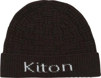 Kiton Muts - Heren - Hoeden - Bruin - ONE Size - Kasjmier - Accessoires