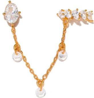 Girls Crew Dew You Chain Stud Ear Cuff in Gold at Nordstrom