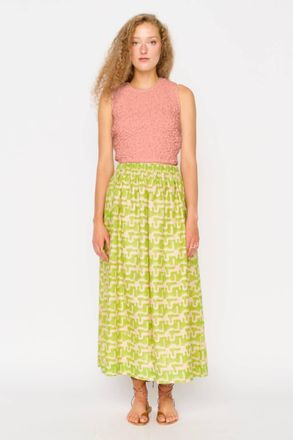 Mirth Lucia Smocked Top In Pomelo