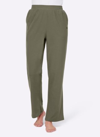 Feel Good Dehnbund-Hose FEEL GOOD, Damen, Gr. 36/38, Normalgr&ouml;ssen, gr&uuml;n (khaki), 95% Baumwolle, 5% Elasthan, unifarben, Hosen Dehnbund-Hose