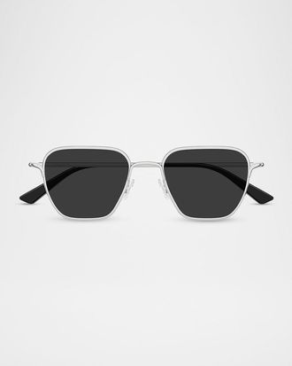 Alexander McQueen Men & apos;s AM0561S-001 Metal Square Sunglasses
