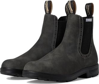 Blundstone Womens Blundstone BL1630 Chelsea Rustic Black Leather Ankle Boots HAWK1892