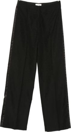 Forte_Forte Straight Broeken - Dames - Straight fit broeken - Zwart - S - Broeken