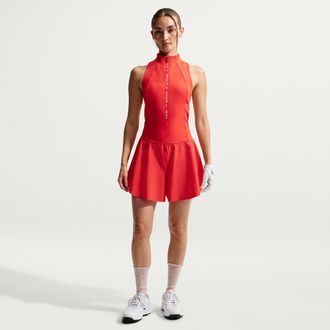 Nike Womens Tailored Performance Dri-FIT Golf Jumpsuit in Red | IV5087-696