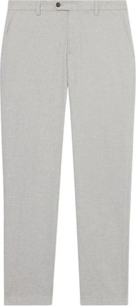 Brooks Brothers Regular Fit Katoen Flanellen Chino - Heren - Chinos - Grijs - W40 - Katoen - Broeken
