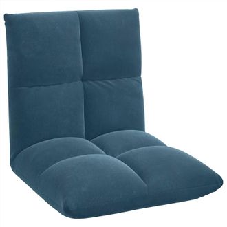 vidaXL Sill&oacute;n Ajustable Azul Terciopelo Vidaxl