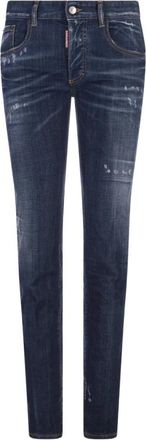 Dsquared2 Slim Fit Denim Jeans - Dames - Slim Fit Jeans - Blauw - S - Denim - Jeans