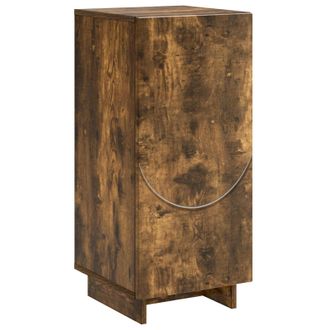 vidaXL Aparador Roble Ahumado 33,5 X 34,5 X 75 Cm Madera De Ingenier&iacute;a Vidaxl