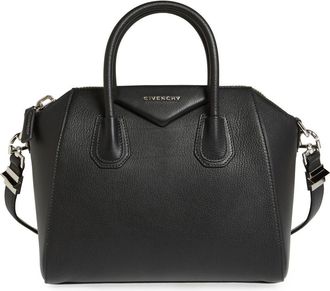 Givenchy Small Antigona Leather Satchel in Black at Nordstrom
