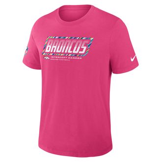 Nike Denver Broncos Crucial Catch Sideline Nike Mens Dri-FIT NFL T-Shirt in Pink | 034J68XZUA-F9R