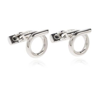 Ferragamo Manchetknopen in logovorm - Heren - Manchetknopen - Grijs - ONE Size - Accessoires