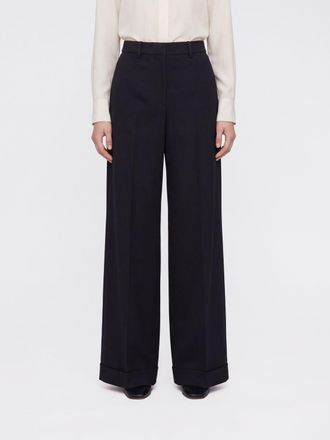 Fabiana Filippi High-Waisted Viscose Blend Palazzo Trousers with Beaded Detail