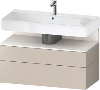 Duravit Duravit - Qatego Mueble Bajo Lavabo, 1 Extra&iacute;ble Y 1 Caj&oacute;n