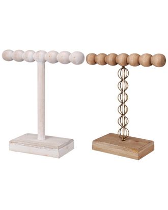 A&B Home Set Of 2 Northrup 1-Tier Short Jewelry Stands