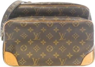 Louis Vuitton Pre-owned Cross Body Bags, female, Brown, Size: ONE SIZE Pre-owned Monogram Nile Shoulder Bag