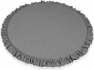 OEM Alfombra De Juego Para Ni&ntilde;os 100cm Redonda Con Volantes, Color Gris