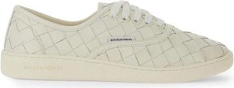 Bottega Veneta Intrecciato Leren Sneakers - Heren - Sneakers - Beige - 39 EU - Leer - Schoenen