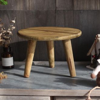 Infinite Taburete Decorativo Y De Almacenamiento, Maceta De Madera Con Soporte Y Base Para Balc&oacute;n Y Jard&iacute;n, Elementos Decorativos Y Accesorios Para Fotograf&iacute;a