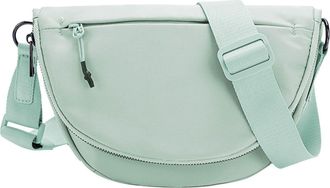 Generic Unisex Nylon Messenger Shoulder Bag Foldable Lightweight Crossbody Sling Pack with Adjustable Strap for Daily Commute and Travel (Mint Green, One Size
