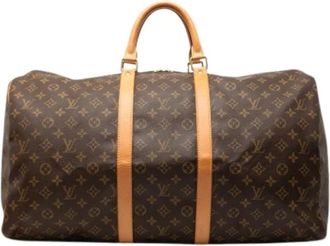 Louis Vuitton Pre-owned Weekend Bags, female, Brown, Size: ONE SIZE Pre-owned Keepall 55