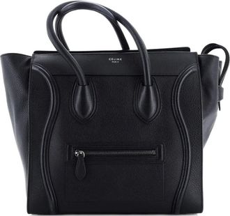 Celine Luggage Bag Grainy Leather Mini tote bag - Zwart