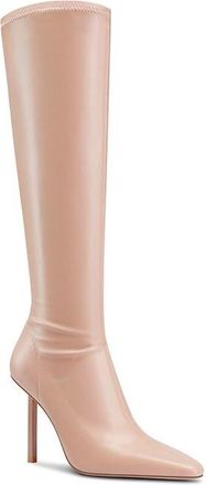 Femme LA Whistler Pointed Toe Knee High Boot in Beige at Nordstrom, Size 12Us