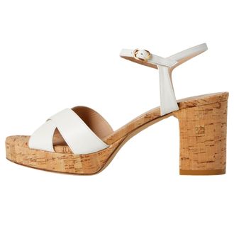 Stuart Weitzman Dayna Platform 80 Cream SK706 Womens