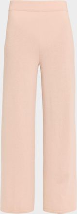 Neiman Marcus Cashmere Straight-Leg Pants