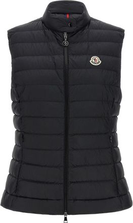 Moncler Black Quilted Zip-Up Vest