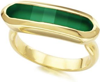 Monica Vinader Baja Stone Ring in Yellow Gold at Nordstrom, Size 7.5