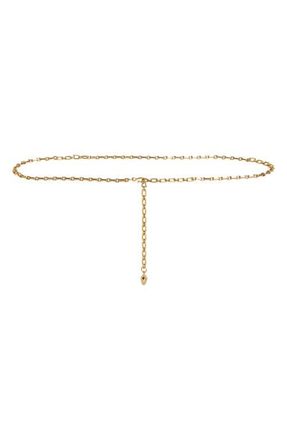 Madewell Chain Belt in Coffee Gold at Nordstrom, Size Medium