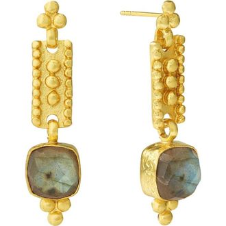 Ottoman Hands Shahrzad Labradorite Drop Earrings in Brass at Nordstrom