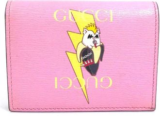 Gucci Pink Leather Wallet (Bi-Fold) (Pre-Owned)