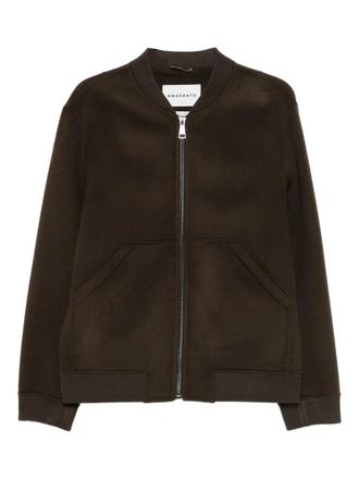 Amaranto zip-up bomber jacket - men - Fabric - 52 - Brown