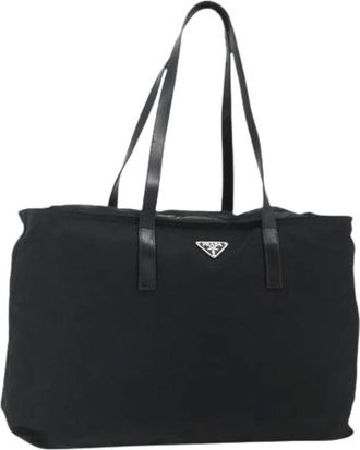 Prada Pre-owned Tote Bags, female, Black, Size: ONE SIZE Pre-owned Tote Bag