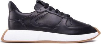 Giuseppe Zanotti Black Calfskin Low Top Mens Sneakers