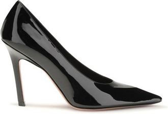 Amina Muaddi Black Lamb Ovis Aries Aries High Heel Womens Pumps