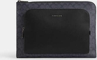 Coach Mens Ethan Portfolio in Signature Canvas | PVC