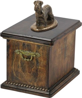 OEM Terrier Checo, Cesky Terrier: Urna Para Cenizas De Perro, Urna Con Estatuilla, Urna Elegante En Estilo Cl&aacute;sico De La Marca Art-dog